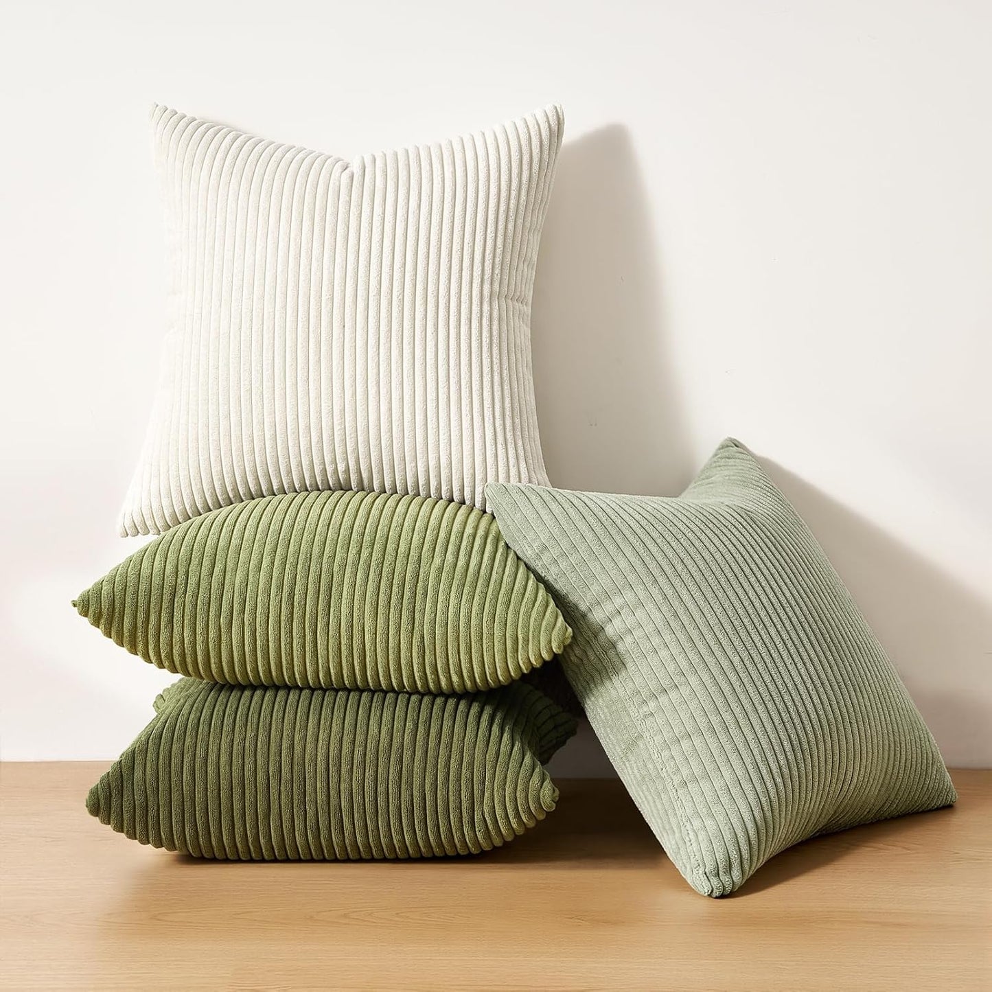 Topfinel Decorative Throw Pillow Covers Cushion Cases, Set of 4 Soft Velvet Modern Double-Sided Designs, Mix and Match for Boho Farmhouse Fall Home Decor (18x18 inch, Orange/Teal)