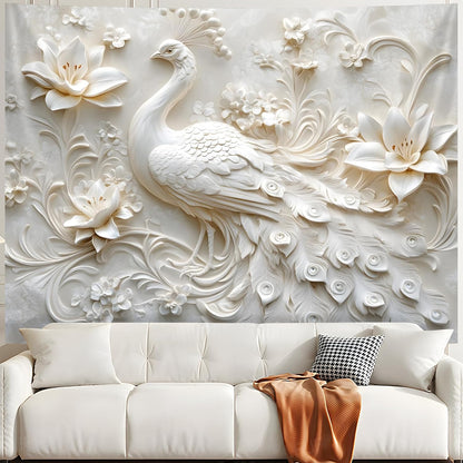 BSFHH 3D Animal Tapestry Wall Hanging Art Bedroom Living Room Wall Art Poster (Elephant, 90''×70'')