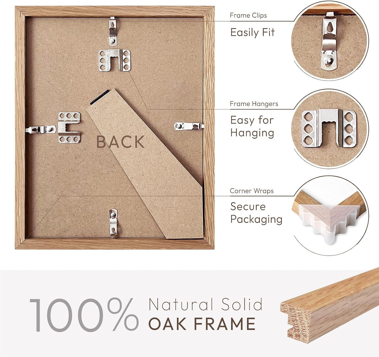 5x7 Picture Frame, Solid Oak Wood 5 x 7 Photo Frame with Mat to 4x6, 7x5 Picture Frames for Wall and Tabletop Display, (Walnut Set of 1)