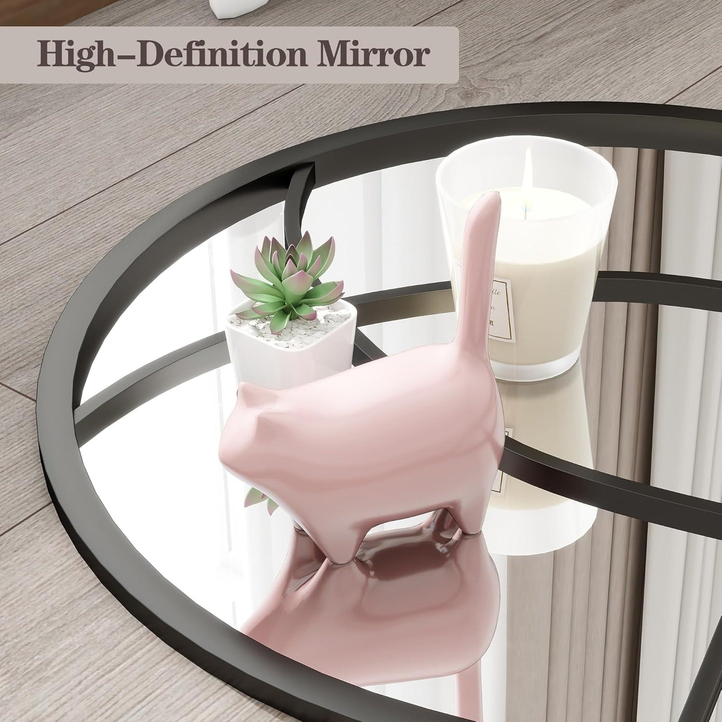 Dewfig 65"x 22" Arched Window pane Full Length Mirror, Wall Mirror, Floor Standing Mirrors, Farmhouse Long Full Body Mirrors Wall Mounted for Living Room, Bedroom, Entryway, Fireplace, Black