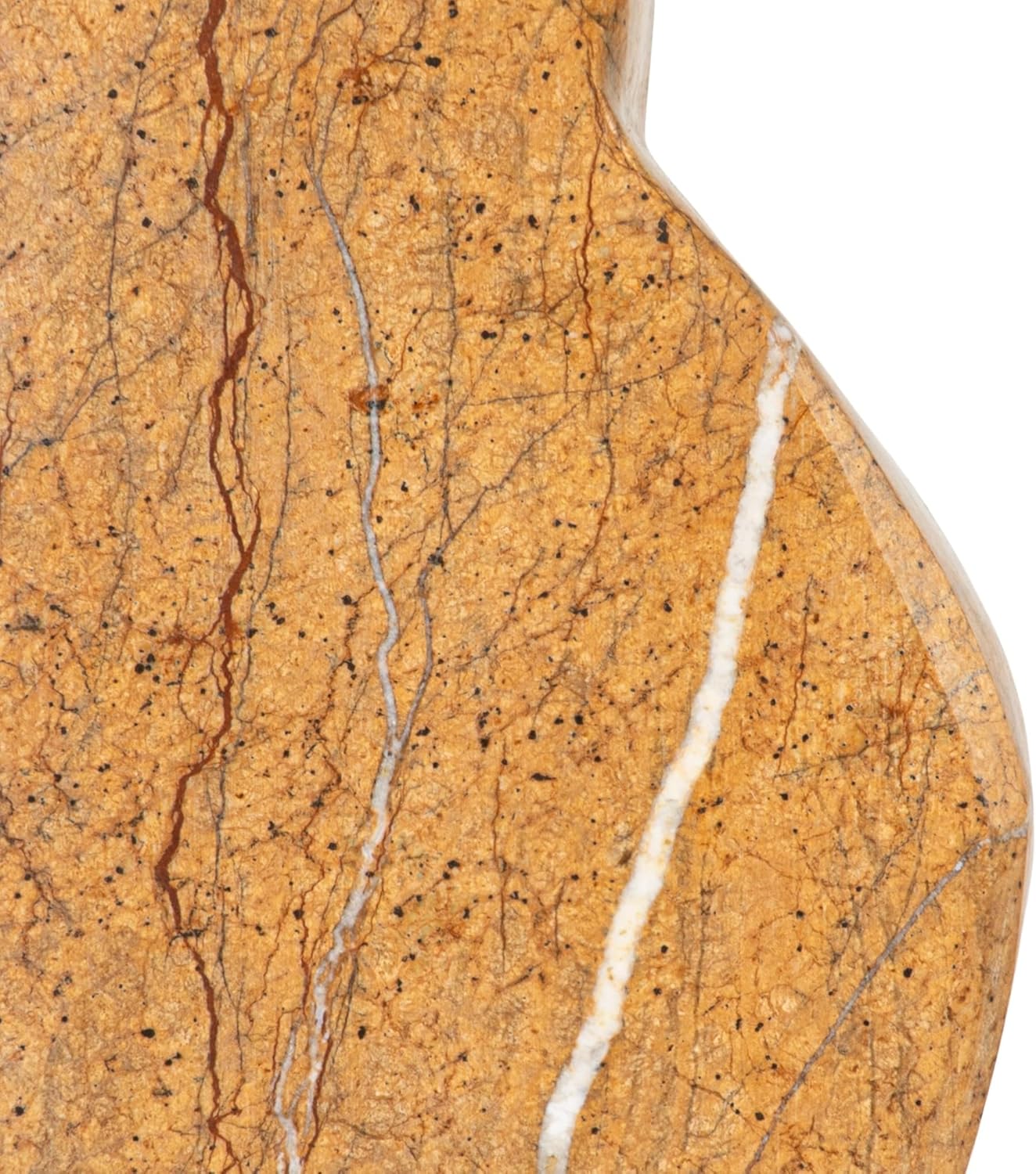 Creative Co-Op Decorative Travertine Wave Bookends, Natural, Set of 2