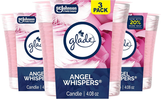 Glade 1-Wick 2in1 Scented Candle Jar, Hawaiian Breeze & Vanilla Passion Fruit, Air Freshener Infused with Essential Oils, 4.08 Oz, 3 Count