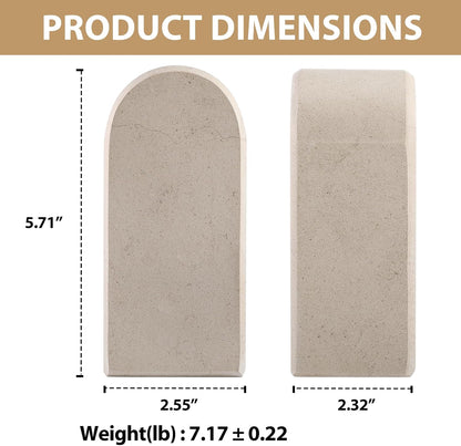 Koville African Natural Marble Bookends for Shelves, Non-Slip Book Ends, 13LBS Ultra Heavy Duty Marble Book Holder Organizer, Apartment Decor for Movies/CD/Video Games(Namib Fantasy)