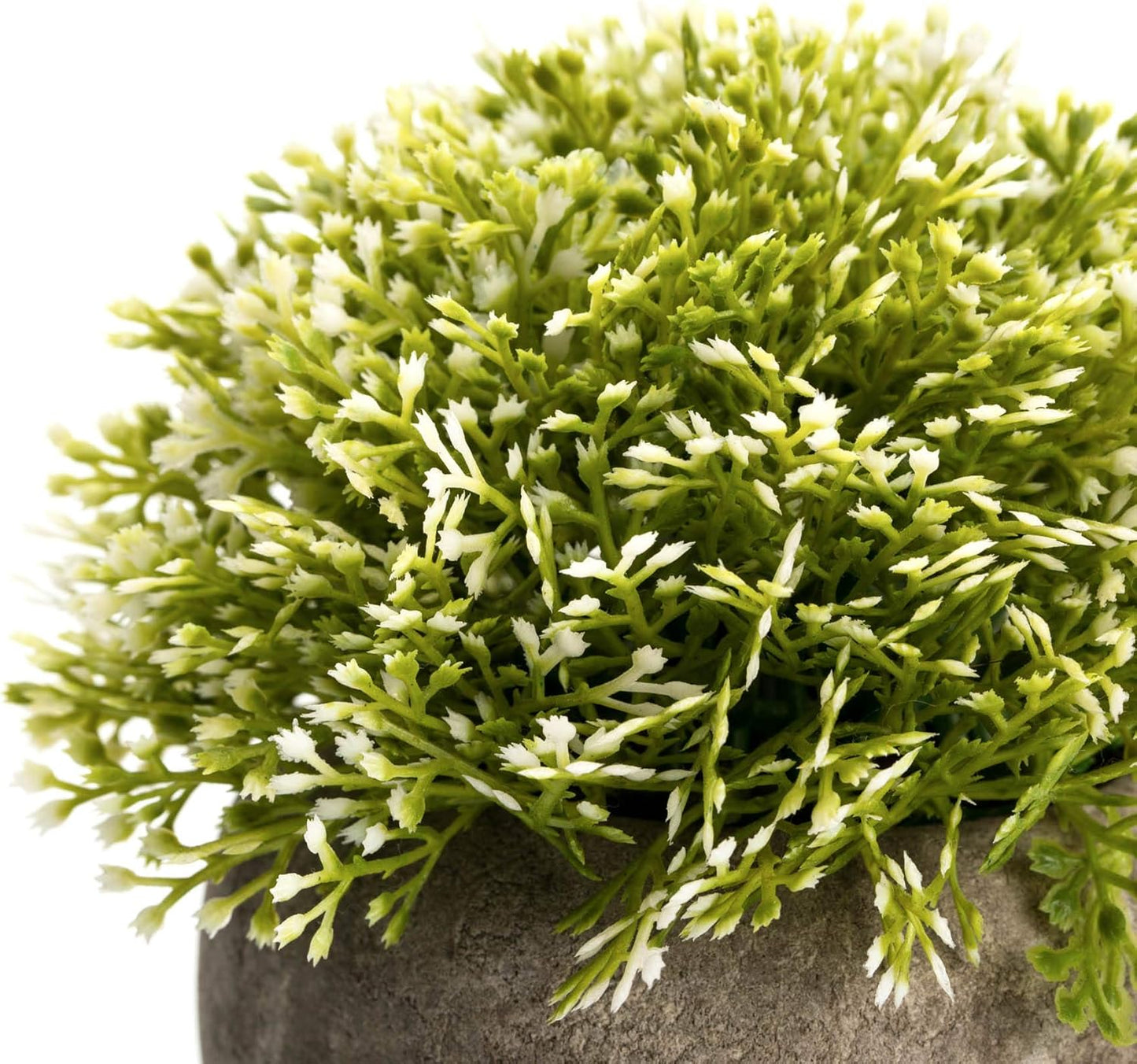 Velener Mini Sage Green Potted Boxwood Topiary Artificial Plants for Home Decor Indoor, Farmhouse House Plant Office Small Desk Shelf Apartment Coffee Bar Bathroom Decor Guest Room, Small Fake Plant