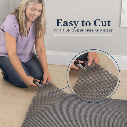 Veken Non Slip Rug Pad Gripper 8 x 10 Feet Extra Thick Pads for Any Hard Surface Floors, Keep Your Rugs Safe and in Place, Under Carpet Anti Skid Mat - Colors B