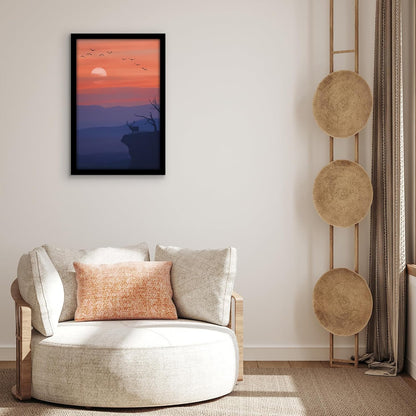 Americanflat 16x20 Picture Frame with Polished Plexiglass - Black Picture Frame - Wide Photo Frames Made of Engineered Wood for Vertical or Horizontal Wall Display - Epic Collection - Black - Colors A