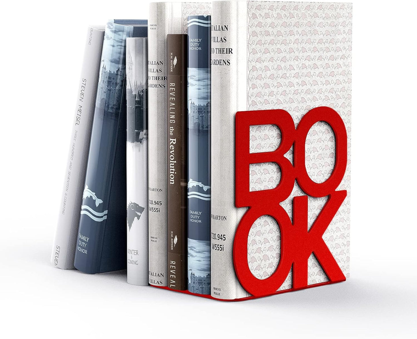 Book Ends,BookEnds Supports for Bookrack Desk,Bookend are Used for Books, Unique Appearance Design,Heavy Duty
