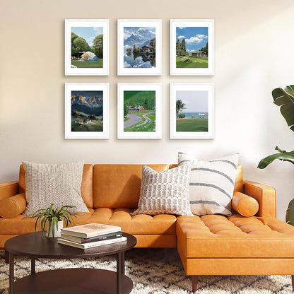 FIXSMITH 10 Pack Picture Frames Collage Wall Decor for Mounting or Tabletop Display, Gallery Wall Frame Set with Two 8x10 Black Frames, Four 5x7 Frames and Four 4x6 Frames, Multi-Pack Photo Frame Set