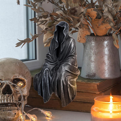 SHOWFEICAT Resin Tabletop Gothic Decor Sitting Statue, Resin Statue Gothic Decor, Fits On Sturdy Shelf and Has A Cool Mystic Look 5.1 Inch