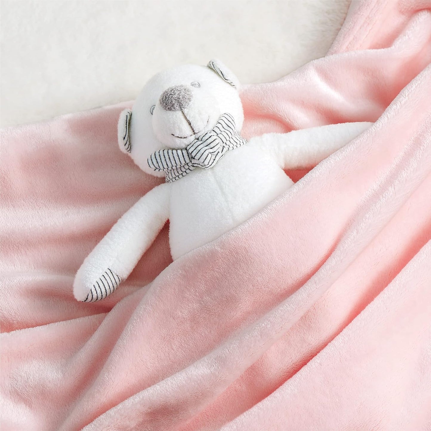 Bedsure GentleSoft Fleece Throw Blanket for Couch Grey - Lightweight Plush Fuzzy Cozy Soft Blankets and Throws for Sofa, Couch, Travel, Camping, 50x60 inches - Colors A