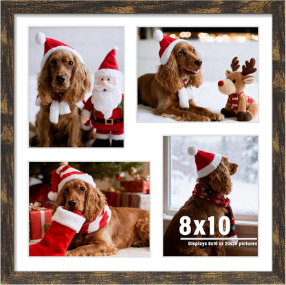 DUENPY 14x26 Collage Picture Frame 4x6 Collage Picture Frame Displays Twelve 4x6 inch Photos Available Horizontal Wall Mounting Display and Vertical Black - Colors A