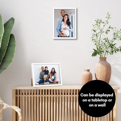 Americanflat 24x36 Poster Frame with Polished Plexiglass - Streamline Collection - Thin Border Picture Frame for Wall Display - Hanging Hardware Included - Black - Colors C