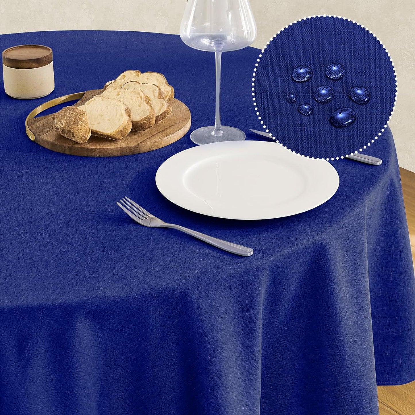 Veblandy Rectangle Tablecloth Waterproof Linen Textured Table Cloth Stain and Wrinkle Resistant Washable, Decorative Fabric Table Cover for Dining, Party and Camping (Sage Green, 52 * 70)