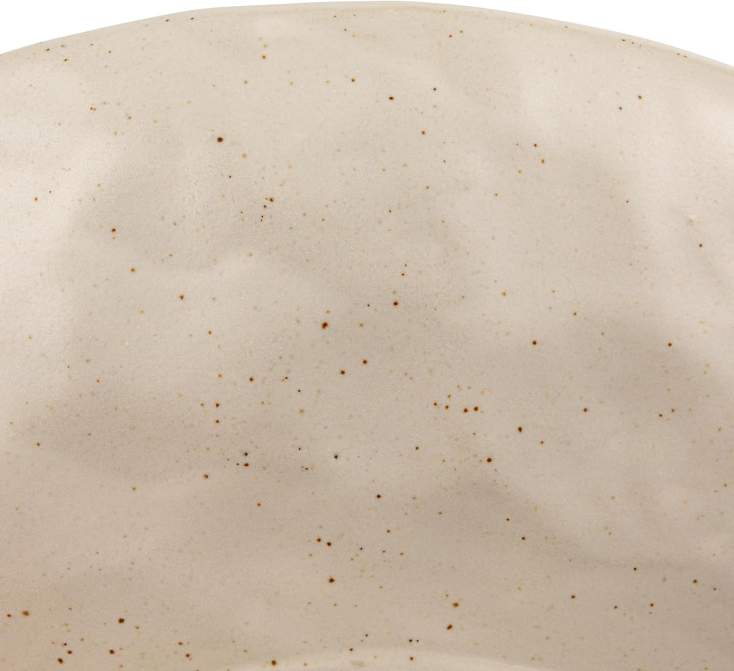 Creative Co-Op Stoneware Bowl w Reactive Glaze, White