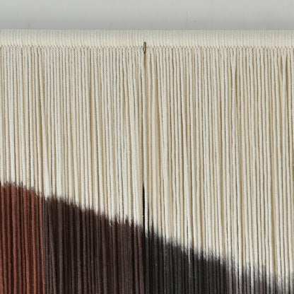 Jakalin Macrame Wall Hanging Dip Dyed Fiber Macrame Wall Decor Boho Cord Living Room Wall Art 57" Wx43 L