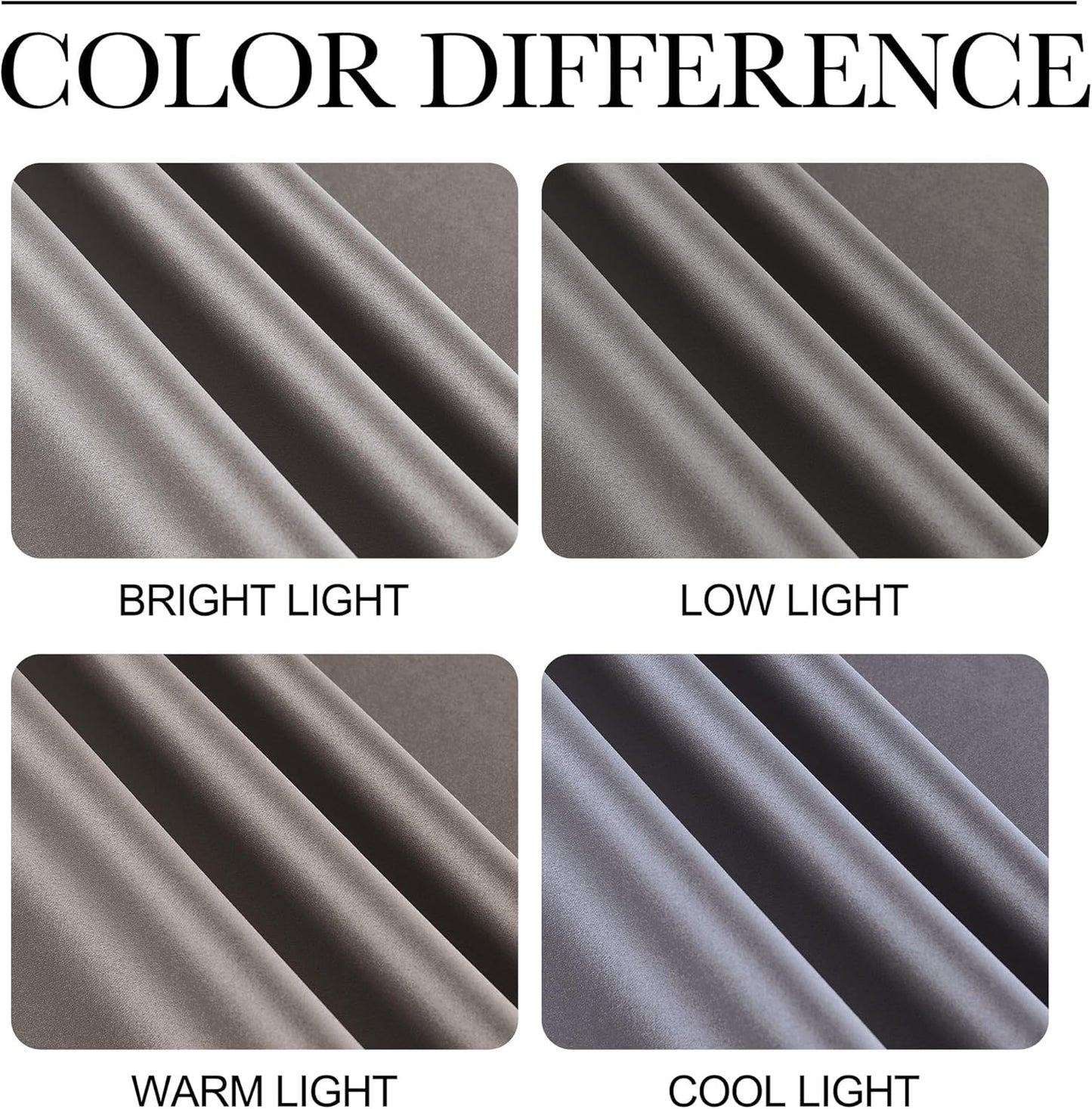 NICETOWN Halloween Pitch Black Solid Thermal Insulated Grommet Blackout Curtains/Drapes for Bedroom Window (2 Panels, 42 inches Wide by 63 inches Long, Black) - Colors C
