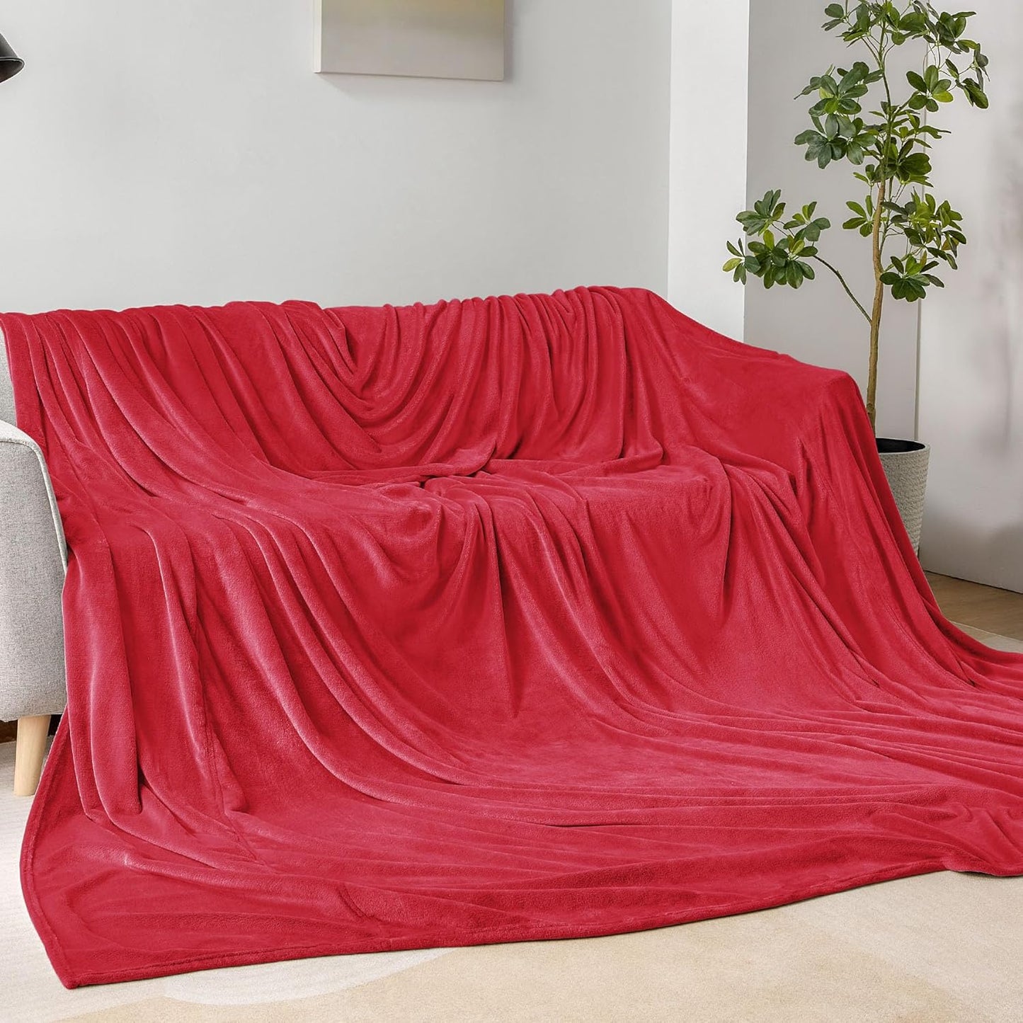 BEDELITE Fleece Blanket Black Throw Blankets for Couch & Bed, Luxury Plush Cozy Fuzzy Blanket 50x60 inches, Super Soft Warm Lightweight Throw Blanket for Travel Camping - Colors B