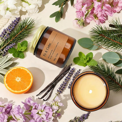 6-Pack Scented Candles for Home, 3.5 Oz Soy Wax Candles Gift Set with Lavender Chamomile & Eucalyptus Mint for Brithday Gifts Women, Mothers Day