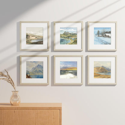 Vittanly 8x10 Picture Frames Set of 9, Shatter Resistant Plexiglass, Display 5x7 Pictures with Mat or 8x10 without Mat, Photo Frames for Wall or Tabletop, Engineered Wood, Black - Colors A