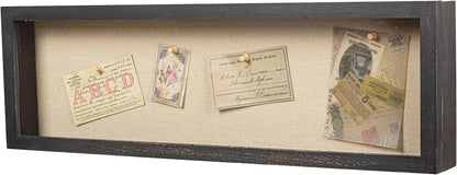 Freezing point Shadow Box Frame 8x8 Shadow Boxes Display Case with Linen Back Memorabilia Awards Medals Bouquet Photos Picture Badge Wedding Memory Box for Keepsakes Carbonized Small Pin Board
