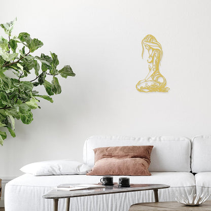 Xedatric Modern Abstract Metal Wall Art-Minimalist Line Sculpture for Bedroom,Living Room,Bathroom-Unique Metal Wall Decor for Home & Office