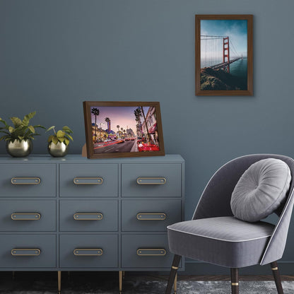 Americanflat 12x18 Poster Frame with Shatter-Resistant Glass - Signature Collection - Gallery-Style Frames Made of Engineered Wood - Photo Frame for Wall Display - Black - Colors A