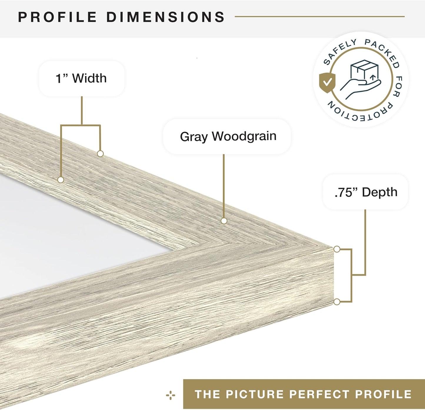 MCS Studio Gallery 16x24 Poster Frame Black Woodgrain Engineered Wood, Vertical & Horizontal Wall Hanging Large Picture Frame for Photos, Posters & Art Prints (1-Pack)