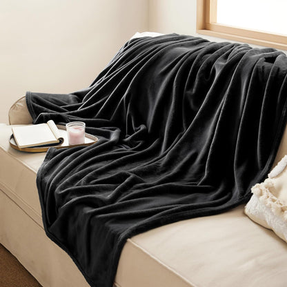 Bedsure GentleSoft Fleece Throw Blanket for Couch Grey - Lightweight Plush Fuzzy Cozy Soft Blankets and Throws for Sofa, Couch, Travel, Camping, 50x60 inches - Colors A