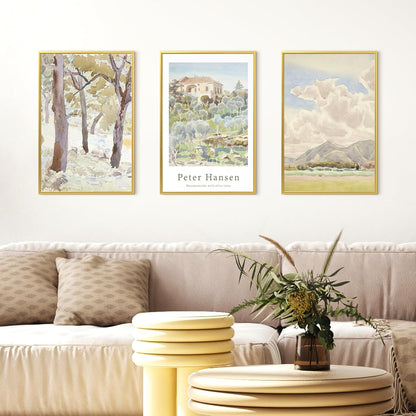 upsimples 24x36 Poster Frame Black 3 Pack, Scratch-Proof Picture Frames 24 x 36 for Photo Gallery - Slide-In Strips, Horizontal or Vertical Wall Mounting