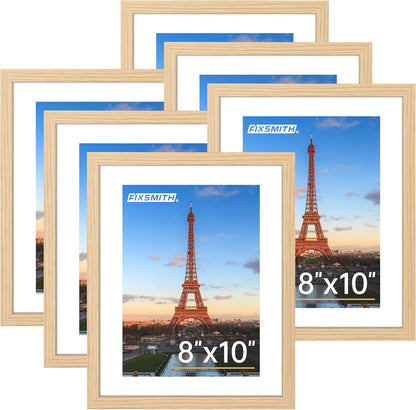 FIXSMITH 10 Pack Picture Frames Collage Wall Decor for Mounting or Tabletop Display, Gallery Wall Frame Set with Two 8x10 Black Frames, Four 5x7 Frames and Four 4x6 Frames, Multi-Pack Photo Frame Set