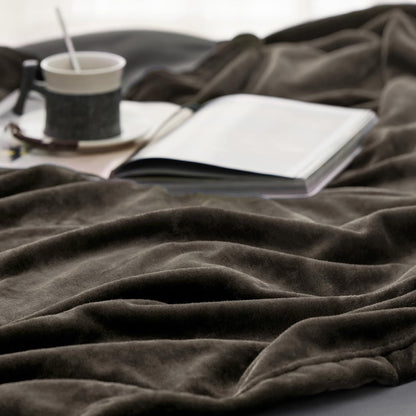 Bedsure GentleSoft Fleece Throw Blanket for Couch Grey - Lightweight Plush Fuzzy Cozy Soft Blankets and Throws for Sofa, Couch, Travel, Camping, 50x60 inches - Colors A