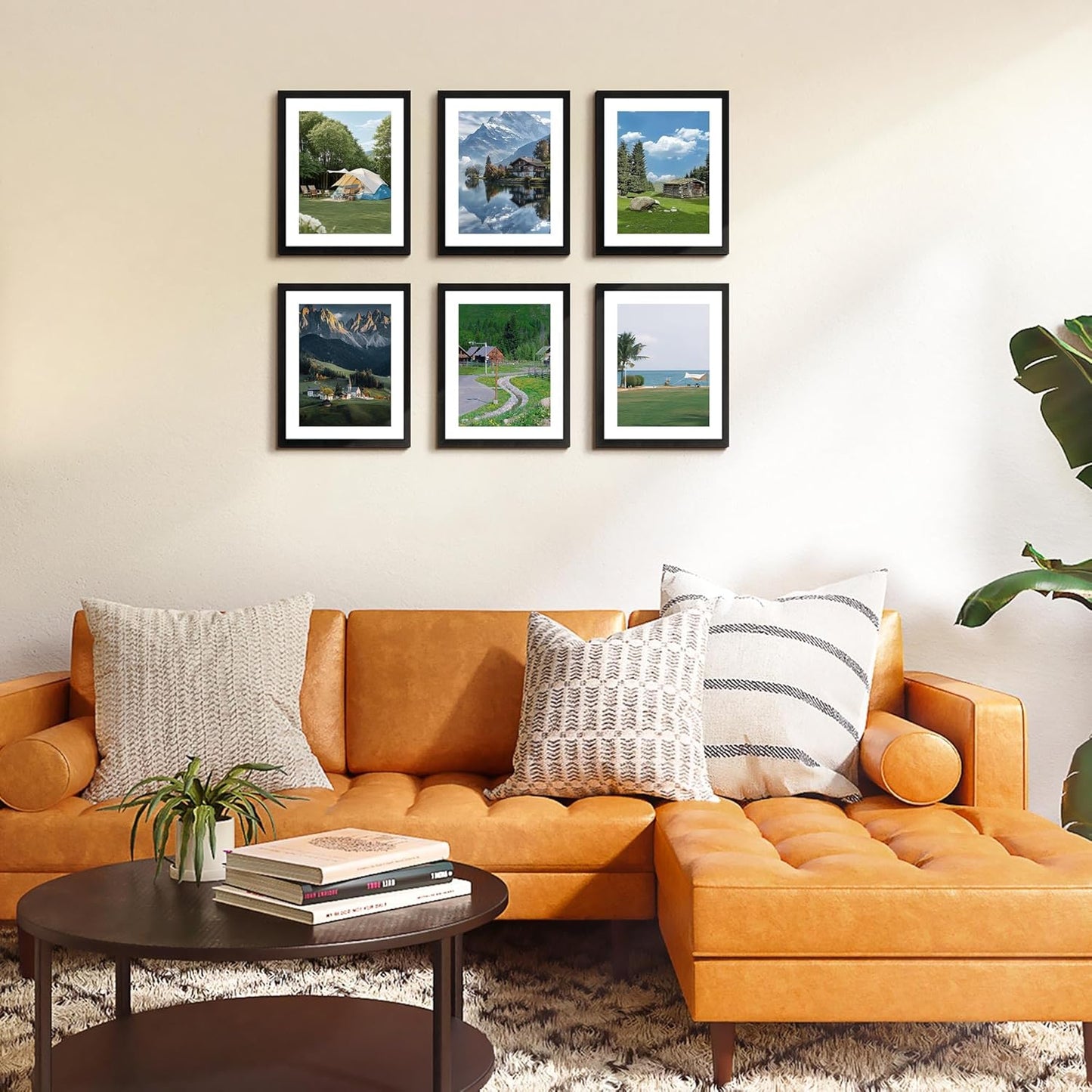 FIXSMITH 10 Pack Picture Frames Collage Wall Decor for Mounting or Tabletop Display, Gallery Wall Frame Set with Two 8x10 Black Frames, Four 5x7 Frames and Four 4x6 Frames, Multi-Pack Photo Frame Set