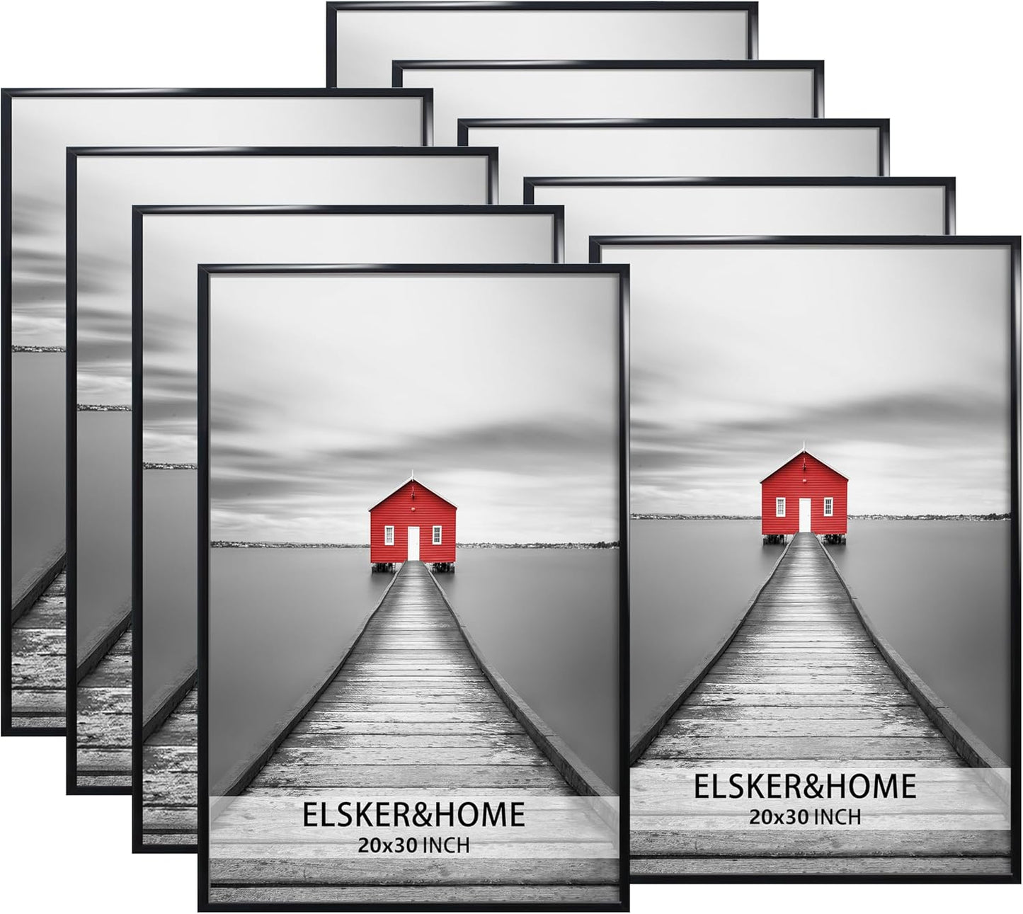 ELSKER&HOME 22.375 x 34 Poster Frame 3 Pack, Black Picture Frame for Horizontal or Vertical Wall Mounting, Sturdy and Scratch-proof