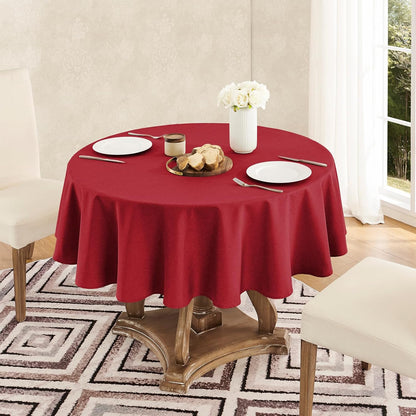 Veblandy Rectangle Tablecloth Waterproof Linen Textured Table Cloth Stain and Wrinkle Resistant Washable, Decorative Fabric Table Cover for Dining, Party and Camping (Sage Green, 52 * 70)