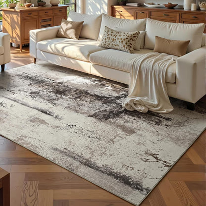Ompaa 2x6 Rug Runners for Hallways Kitchen Runner Rug Non Slip Washable Grey Long Runner Rugs with Rubber Backing Soft Abstract Carpet Runner for Hallways, Kitchen, Bedroom, Bathroom, Entryway - Colors B
