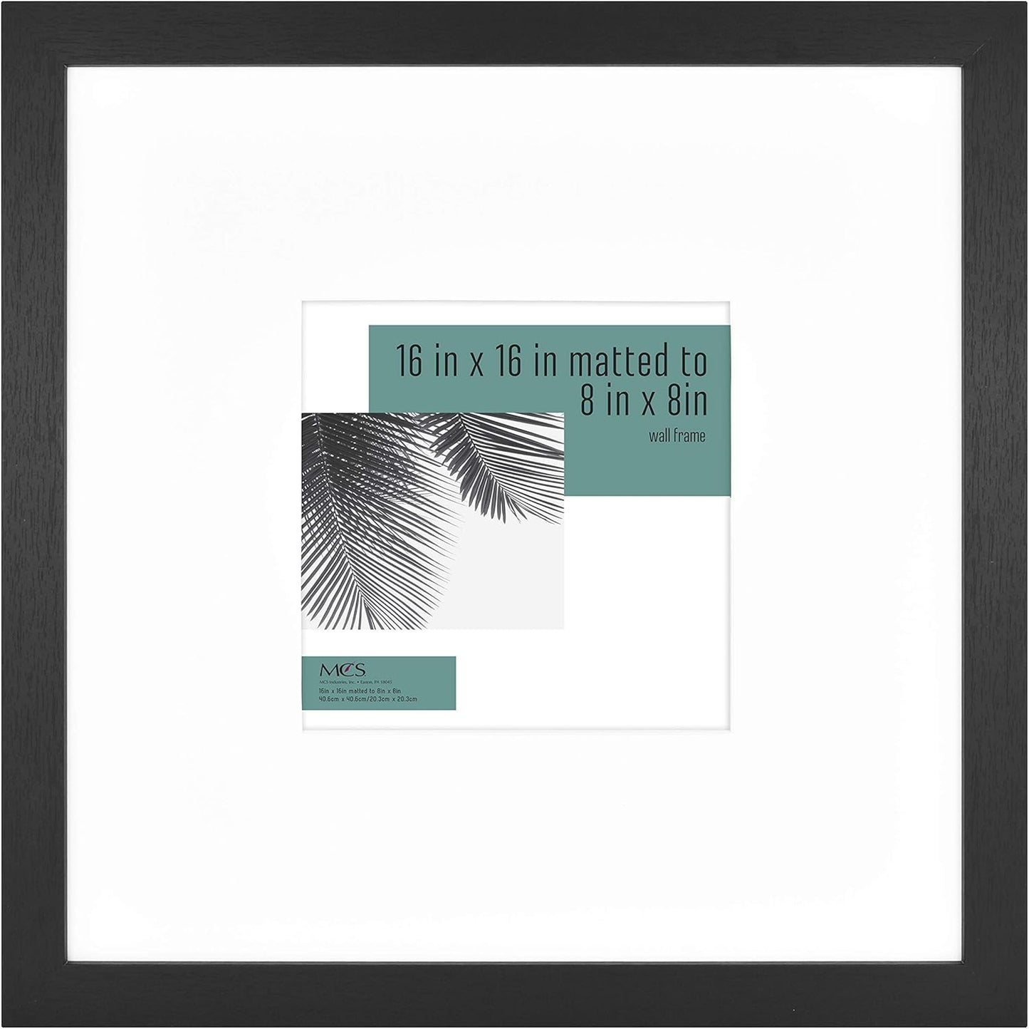 MCS Studio Gallery 16x24 Poster Frame Black Woodgrain Engineered Wood, Vertical & Horizontal Wall Hanging Large Picture Frame for Photos, Posters & Art Prints (1-Pack)