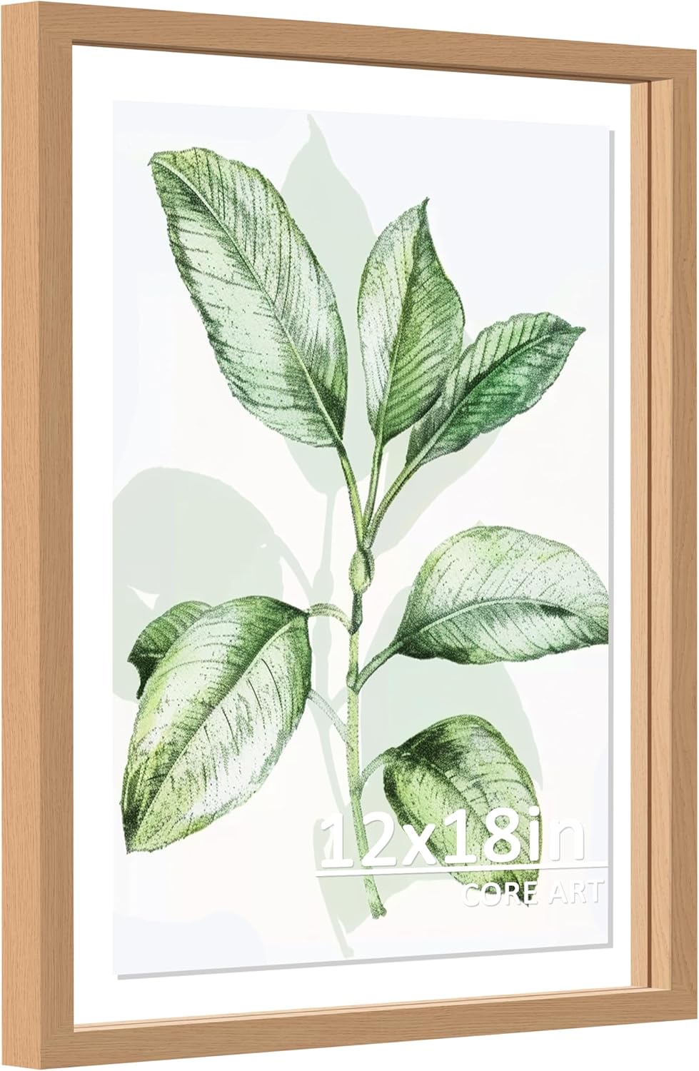 CORE ART 8x10 Floating Picture Frame,Double Plexglass Floating Frame for 5x7,4x6 Pictures,Wall or Tabletop Display,Black