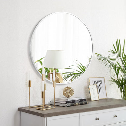 Fabuday Black Circle Mirror for Wall 20 inch - Round Mirrors for Bathroom, Entryway, Living Room, Hallway, Bedroom Decor, Small Matte Framed