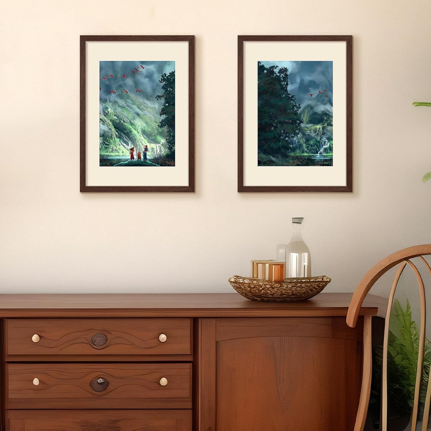 upsimples 8x10 Picture Frame, Display Pictures 5x7 with Mat or 8x10 Without Mat, Wall Hanging Photo Frame, Black, 1 Pack - Colors B