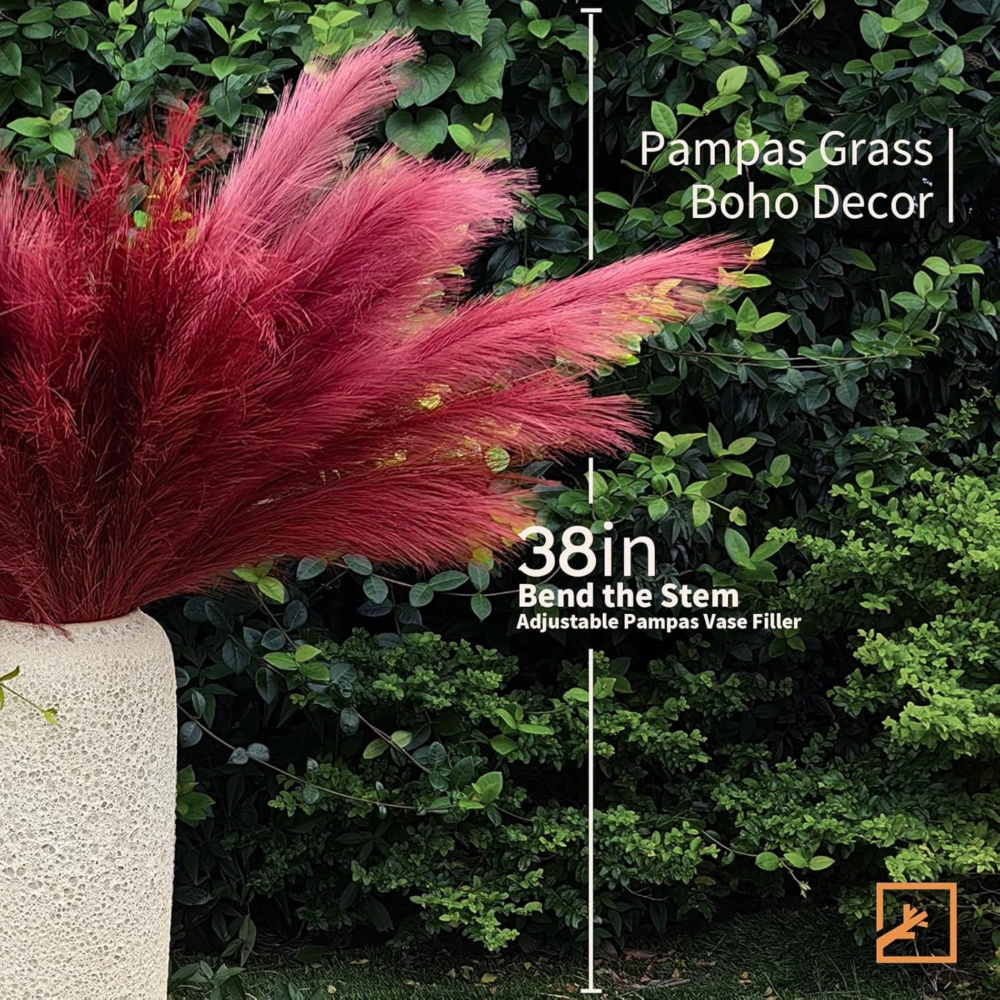 ZIFTY 7-Pcs 38"/3.1FT Faux Pampas Grass Large Tall Fluffy Artificial Fake Flower Bedroom Decor Boho Decor Bulrush Reed Grass for Vase Filler Farmhouse Home Wedding Decor (Beige Mixed)