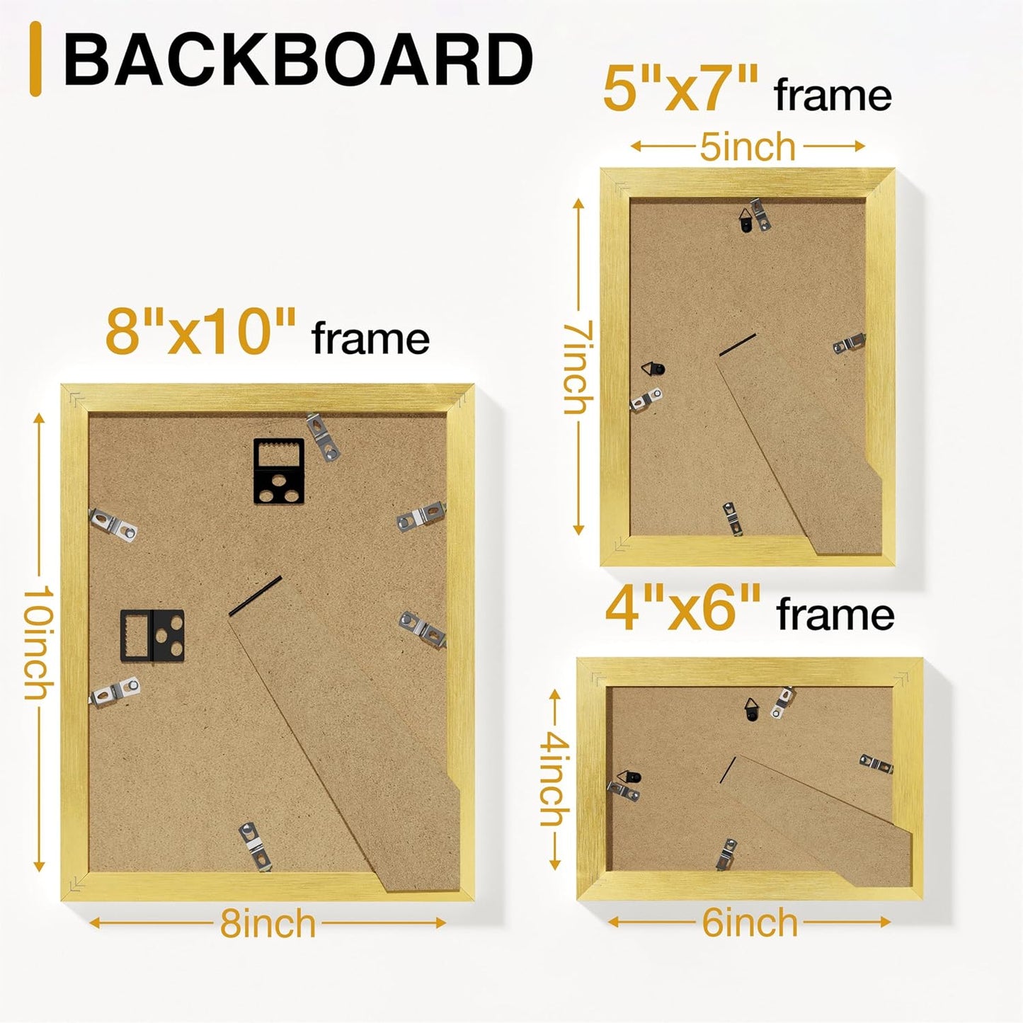 Vittanly 20 Pack Picture Frames Collage Wall Decor, Multi Sizes Including 4pcs 8x10, 8pcs 5x7 and 8pcs 4x6 Photo Frames, Gallery Frame Set for Wall or Tabletop Display, Black, Brown and Dark Grey