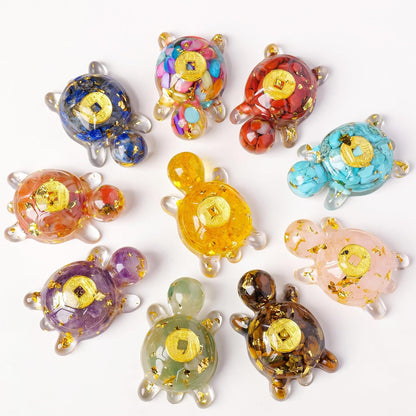 10PCS Crystal Bird Figurines Resin Animal Statues Decorative Gravel Birds Decor Animal Figurines for Home Decor Unique Bird for Teens