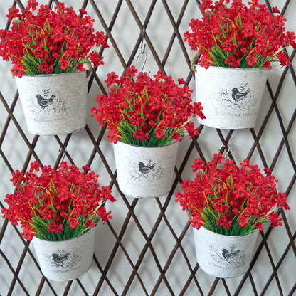 Lnoicy Artificial Greenery Plants Outdoor UV Resistant Fake Plants Boxwood Shrubs Grass,20 Bundles for Farmhouse Home Garden Office Patio Backyard Wedding and Indoor Outdoor Decoration
