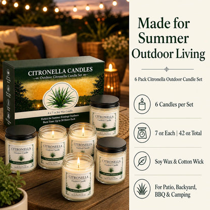 6 Pack Scented Candles Gift Set, Long Lasting Aromatherapy Candles for Home, 37.8 oz 300 Hour Burn, Lavender Jasmine Vanilla Sage Sandalwood Rose Eucalyptus Mint, Gifts for Women