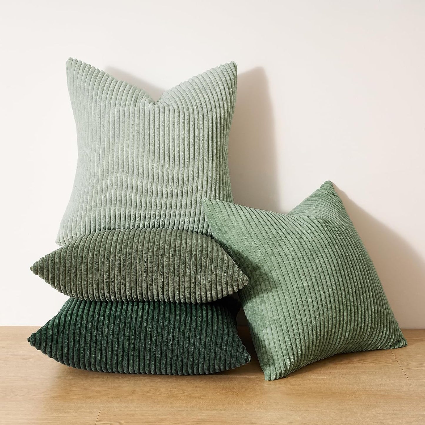 Topfinel Decorative Throw Pillow Covers Cushion Cases, Set of 4 Soft Velvet Modern Double-Sided Designs, Mix and Match for Boho Farmhouse Fall Home Decor (18x18 inch, Orange/Teal)