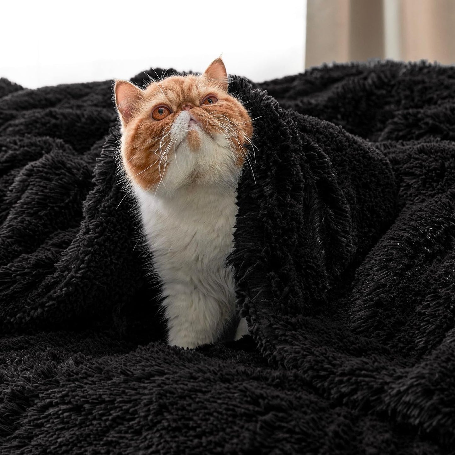 Bedsure GentleSoft Fluffy Fuzzy Faux Fur Throw Blanket for Couch, Soft Sherpa Fleece Cozy Gifts for Women, Plush Bed Blanket Room Decor for Men, Thick Warm Minky Teen Gifts Winter Bedding