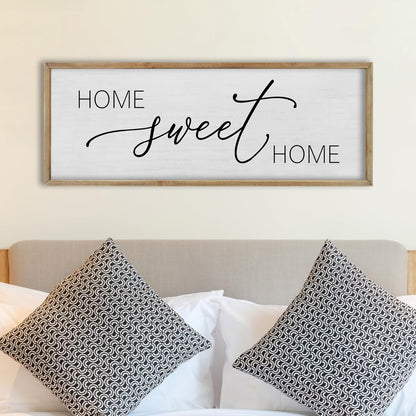 FZMHASLWW Gather Sign Wall Decor 32"×12" Large Wooden Framed for Dining Room Simple Home Kitchen Hanging Art (Wood)