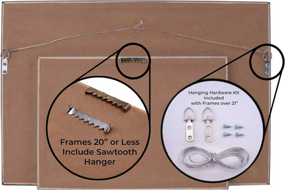 14x14 Shadow Box Black | 3/4" Depth of Usable Space | Solid Wood Pine | Includes UV Resistant Acrylic Plexiglass, Acid-Free Backing & Hanging Hardware | Made to Order in USA - Colors C