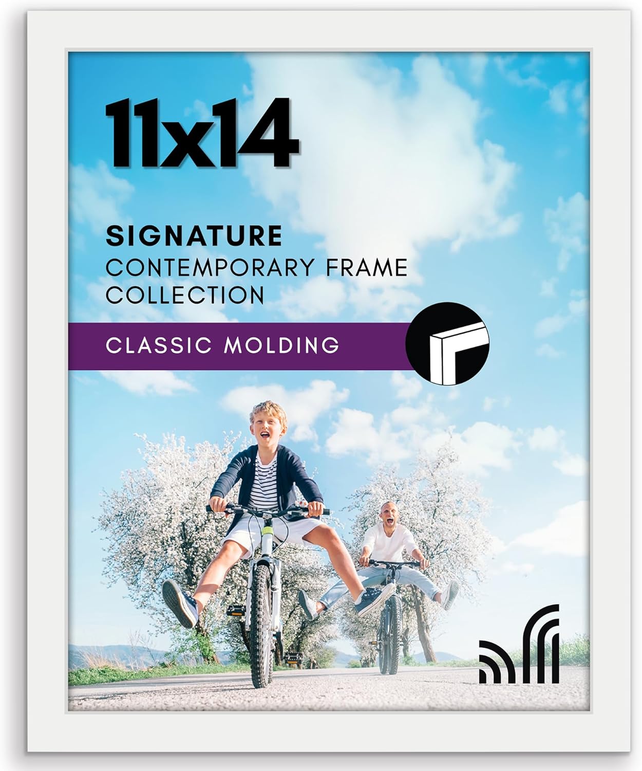 Americanflat 12x18 Poster Frame with Shatter-Resistant Glass - Signature Collection - Gallery-Style Frames Made of Engineered Wood - Photo Frame for Wall Display - Black - Colors B