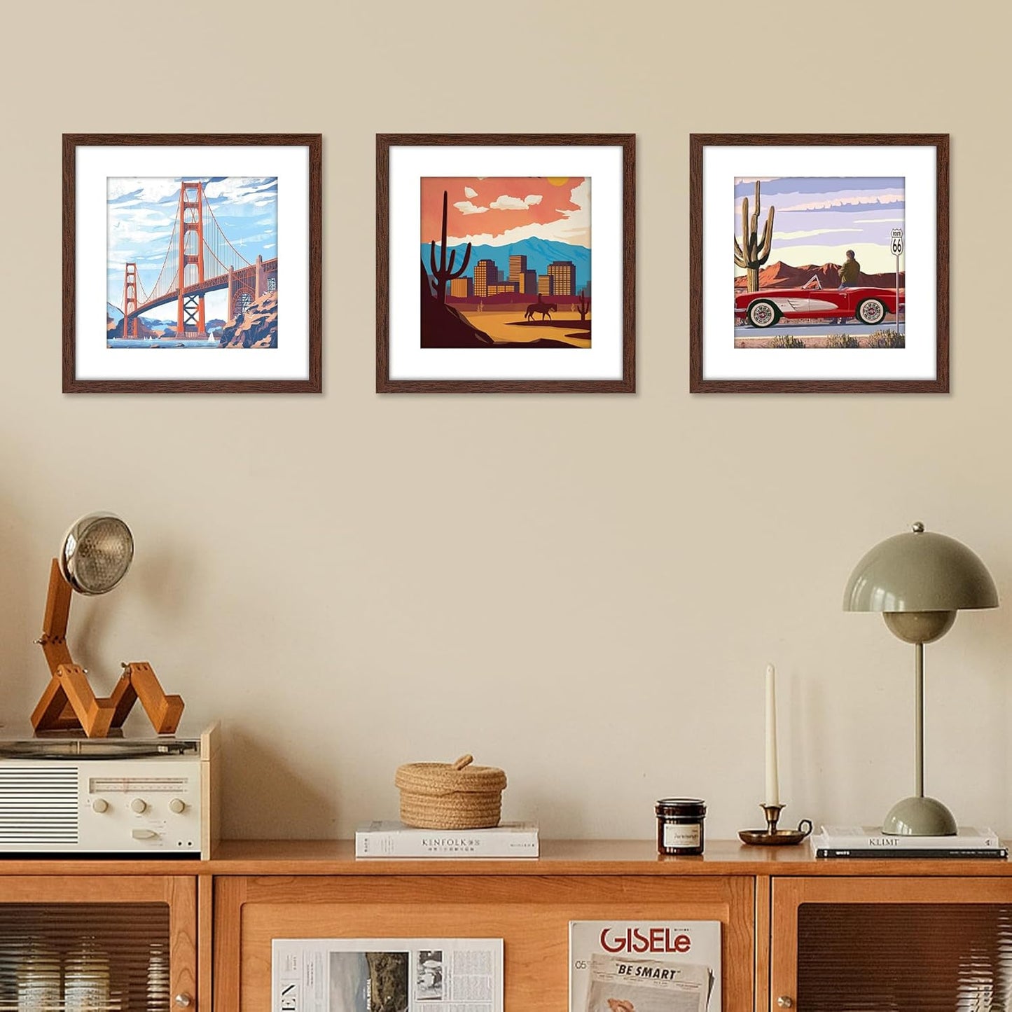 FIXSMITH 10 Pack Picture Frames Collage Wall Decor for Mounting or Tabletop Display, Gallery Wall Frame Set with Two 8x10 Black Frames, Four 5x7 Frames and Four 4x6 Frames, Multi-Pack Photo Frame Set